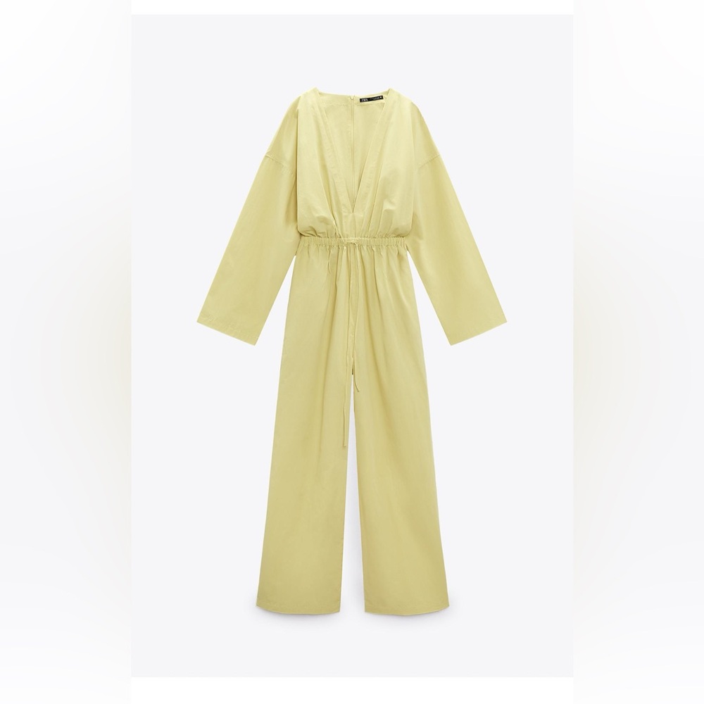 Zara Pistachio Green Jumpsuit NWT- size Small